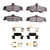 DFC 98-02 Chevrolet Camaro Rear 4000 HybriDynamic Brake Pads and Hardware Kit