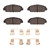 DFC 92-96 Honda Prelude Front 5000 Advanced Ceramic Brake Pads and Hardware Kit