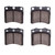 DFC 5000 Advanced Semi-Metallic Front Brake Pads, Volkswagen EuroVan 1992-1999