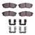 DFC 04-06 Mazda MPV Rear 4000 HybriDynamic Brake Pads and Hardware Kit