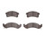 DFC 5000 Advanced Semi-Metallic Front Brake Pads, Buick Park Avenue 1991-1993