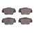 DFC 5000 Advanced Semi-Metallic Rear Brake Pads, Acura NSX 1991-2005
