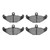 DFC 5000 Advanced Semi-Metallic Rear Brake Pads, Dodge Monaco 1988-2000