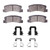 DFC 4000 HybriDynamic Rear Brake Pads and Hardware Kit, Toyota Celica 1994-1997
