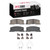 DFC 5000 Advanced Ceramic Rear Brake Pads and Hardware Kit, Toyota Previa 1991-1997