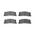 DFC 5000 Advanced Ceramic Rear Brake Pads, Toyota Previa 1991-1997