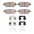 DFC 18-20 Genesis G80 Rear 4000 HybriDynamic Brake Pads and Hardware Kit