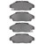 DFC 5000 Advanced Ceramic Front Brake Pads, Honda Accord Coupe 1990-1993