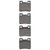 DFC 5000 Advanced Low-Metallic Rear Brake Pads, Mercedes-Benz 300CE 1987-2000