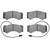 DFC 5000 Advanced Semi-Metallic Front Brake Pads, Iveco EuroTurbo 230T 1987-1991