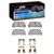 DFC 01-03 Toyota Highlander Rear 4000 HybriDynamic Brake Pads and Hardware Kit