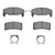 DFC 88-94 Buick Regal Rear 4000 HybriDynamic Brake Pads and Hardware Kit
