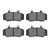 DFC 5000 Advanced Semi-Metallic Front Brake Pads, Volvo 780/760 Series/740/745 1982-1992