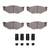 DFC 5000 Advanced Semi-Metallic Front Brake Pads and Hardware Kit, Dodge Caravan 1987-1988