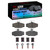 DFC 4000 HybriDynamic Rear Brake Pads and Hardware Kit, Volvo 760 Series 1988-2000