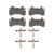 DFC 5000 Advanced Ceramic Front Brake Pads and Hardware Kit, Mercedes-Benz EQE 500 2022-2025