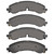 DFC 5000 Advanced Ceramic Front/Rear Brake Pads, Chevrolet Silverado 2500 HD/2500 HD Classic 2020-2025
