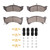DFC 88-90 Chrysler New Yorker Front 5000 Advanced Semi Metallic Brake Pads and Hardware Kit