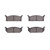 DFC 85-94 Chevrolet Sprint Front 5000 Advanced Semi Metallic Brake Pads