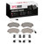 DFC 5000 Advanced Semi-Metallic Front Brake Pads and Hardware Kit, Ram ProMaster EV 2014-2025
