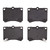 DFC 5000 Advanced Semi-Metallic Front Brake Pads, Ford Escort 1990-2003