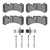 DFC 5000 Advanced Low-Metallic Front Brake Pads and Hardware Kit, Volvo V60/S60 2016-2017