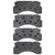 DFC 5000 Advanced Semi-Metallic Front Brake Pads, Ford FT800 Conventional (w/ Disc Brakes) 1983-1999