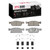 DFC 5000 Advanced Ceramic Front Brake Pads and Hardware Kit, Ford Edge 2015-2025