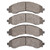 DFC 5000 Advanced Semi-Metallic Front Brake Pads, Chevrolet Express 3500 2021-2025