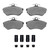 DFC 88-92 Audi 80 Front 4000 HybriDynamic Brake Pads and Hardware Kit