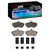 DFC 88-92 Audi 80 Front 4000 HybriDynamic Brake Pads and Hardware Kit