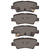 DFC 5000 Advanced Ceramic Rear Brake Pads, Dodge Attitude (Mexico) 2011-2025