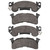 DFC 5000 Advanced Semi-Metallic Front Brake Pads, Chevrolet R20/R2500 Pickup 1978-1995