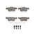 DFC 5000 Advanced Low-Metallic Rear Brake Pads and Hardware Kit, Ford Mustang Mach-E 2021-2025