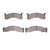 DFC 5000 Advanced Semi-Metallic Front Brake Pads, Dodge M400 1973-1979