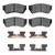 DFC 89-01 Chevrolet Metro Front 5000 Advanced Semi Metallic Brake Pads and Hardware Kit