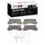 DFC 5000 Advanced Semi-Metallic Front Brake Pads and Hardware Kit, Ford F-250 4WD (Excl Super Duty) Semi Metallic 1975-1994
