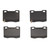 DFC 5000 Advanced Low-Metallic Rear Brake Pads, Ford Mustang 2020-2022