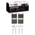 DFC 5000 Advanced Low-Metallic Rear Brake Pads and Hardware Kit, Volvo 760 Series 1975-2004