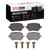 DFC 5000 Advanced Ceramic Rear Brake Pads and Hardware Kit, Audi Q3 2015-2022
