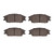 DFC 5000 Advanced Ceramic Front Brake Pads, Dodge Verna (Mexico) 1987-2006