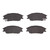 DFC 5000 Advanced Ceramic Front Brake Pads, Dodge Verna (Mexico) 1987-2006