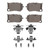 DFC 5000 Advanced Low-Metallic Front Brake Pads and Hardware Kit, Polestar Polestar 1 2020-2025