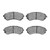 DFC 89-96 Nissan 240SX Front 5000 Advanced Semi Metallic Brake Pads