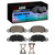 DFC 09-23 Porsche 718 Boxster Front 4000 HybriDynamic Brake Pads and Hardware Kit