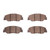 DFC 5000 Advanced Ceramic Front Brake Pads, Honda Insight 2019-2025
