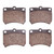 DFC 88-93 Ford Festiva Front 5000 Advanced Semi Metallic Brake Pads