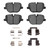 DFC 4000 HybriDynamic Rear Brake Pads and Hardware Kit, Land Rover Range Rover 2010-2013
