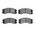 DFC 88-92 Ford Probe Front 5000 Advanced Ceramic Brake Pads