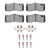 DFC 06-13 BMW 135I Front 4000 HybriDynamic Brake Pads and Hardware Kit